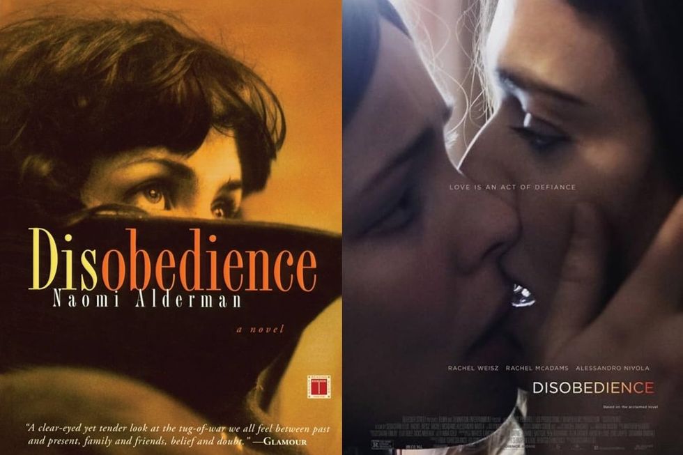 disobedience book cover and movie poster