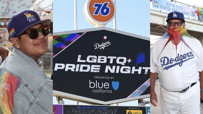 Dodgers pride night and attendees