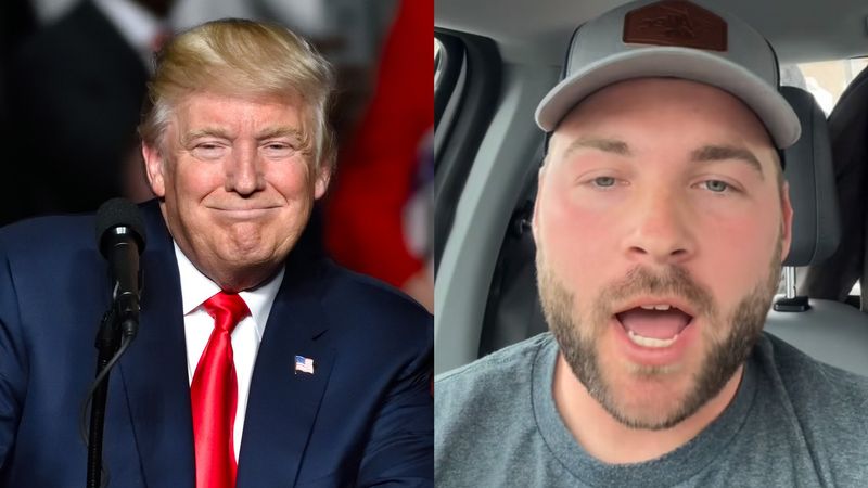 Donald Trump and rancher Skylar Holden