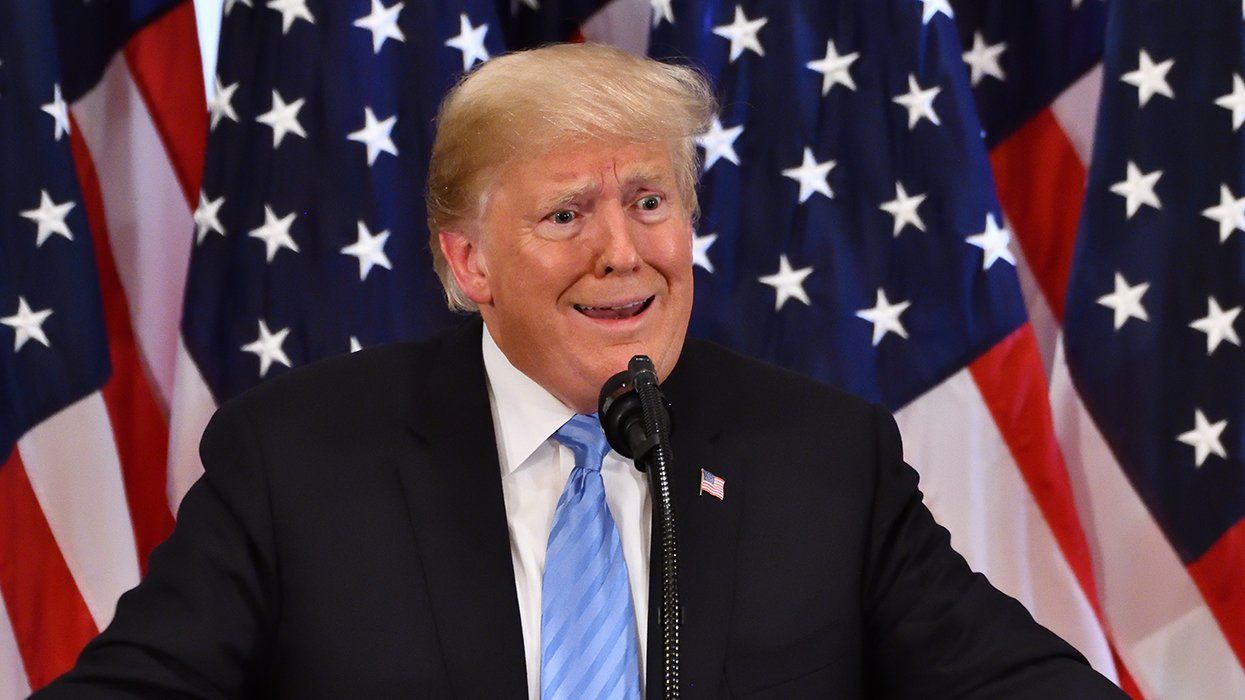 Donald Trump looking like a fool