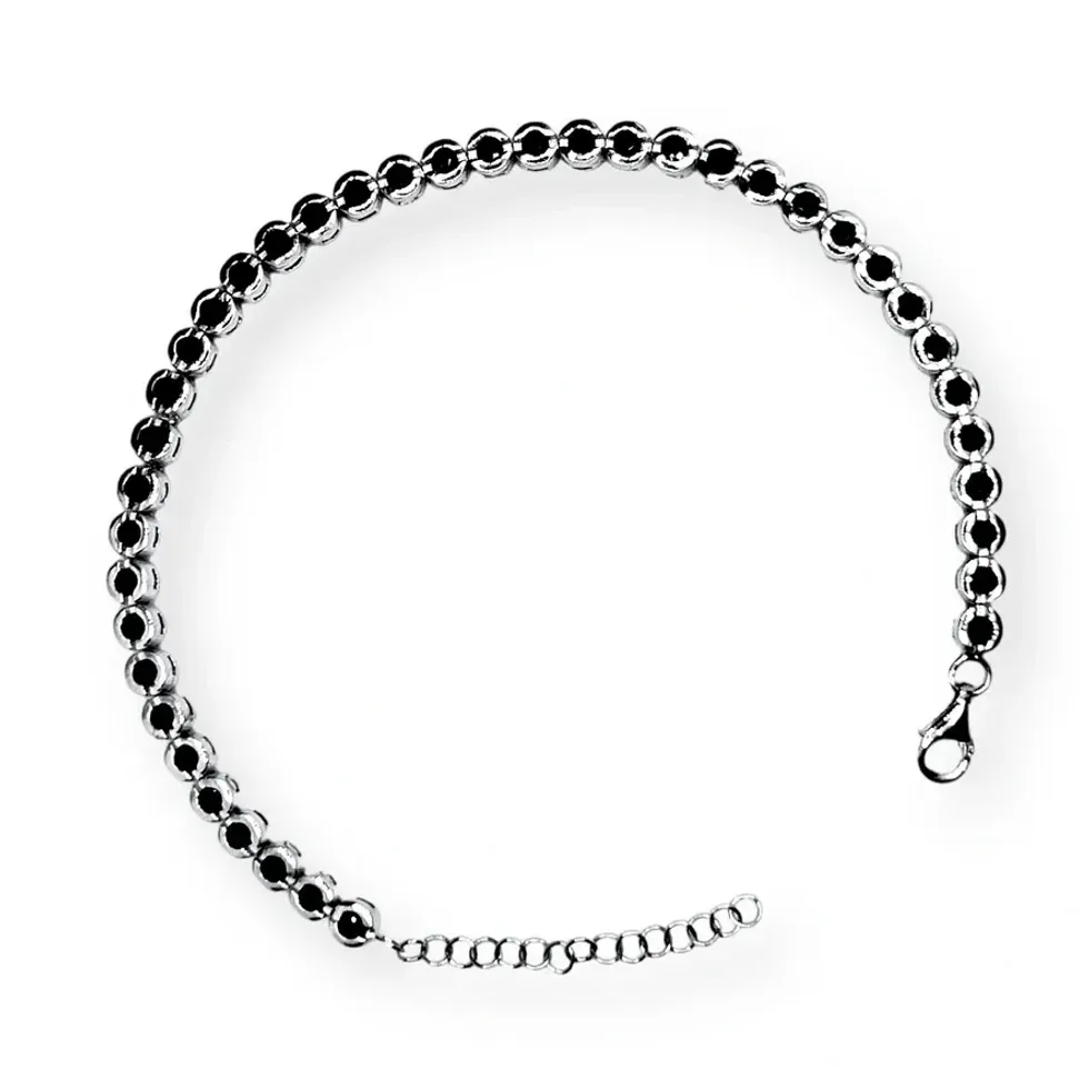 DORUK SILVER - BLACK ONYX BRACELET