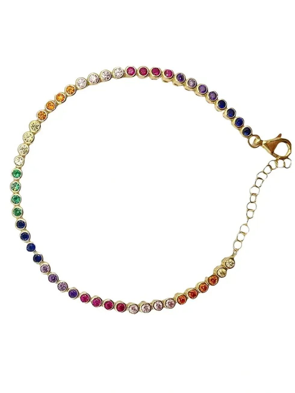 Doruk Silver Rainbow Bracelet