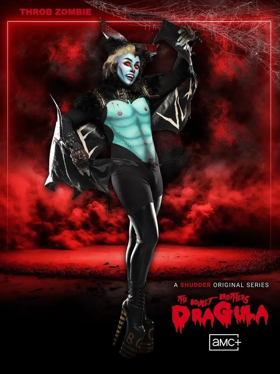 Drag king Throb Zombie competed on Dragula