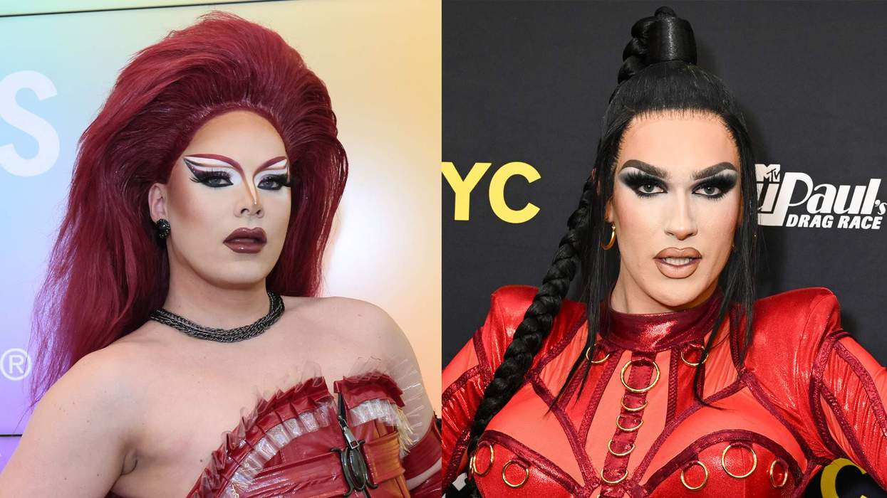 Drag Race stars Q and Plane Jane.