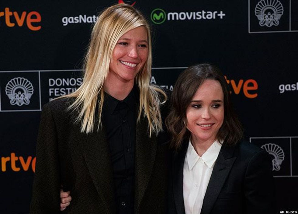 Ellen Page and Samantha Thomas