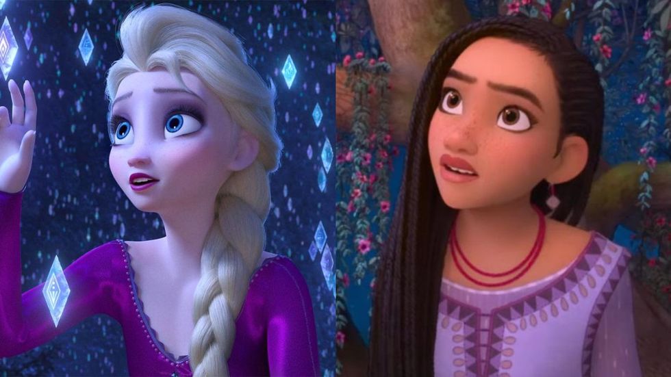Elsa in Frozen II; Asha in Wish