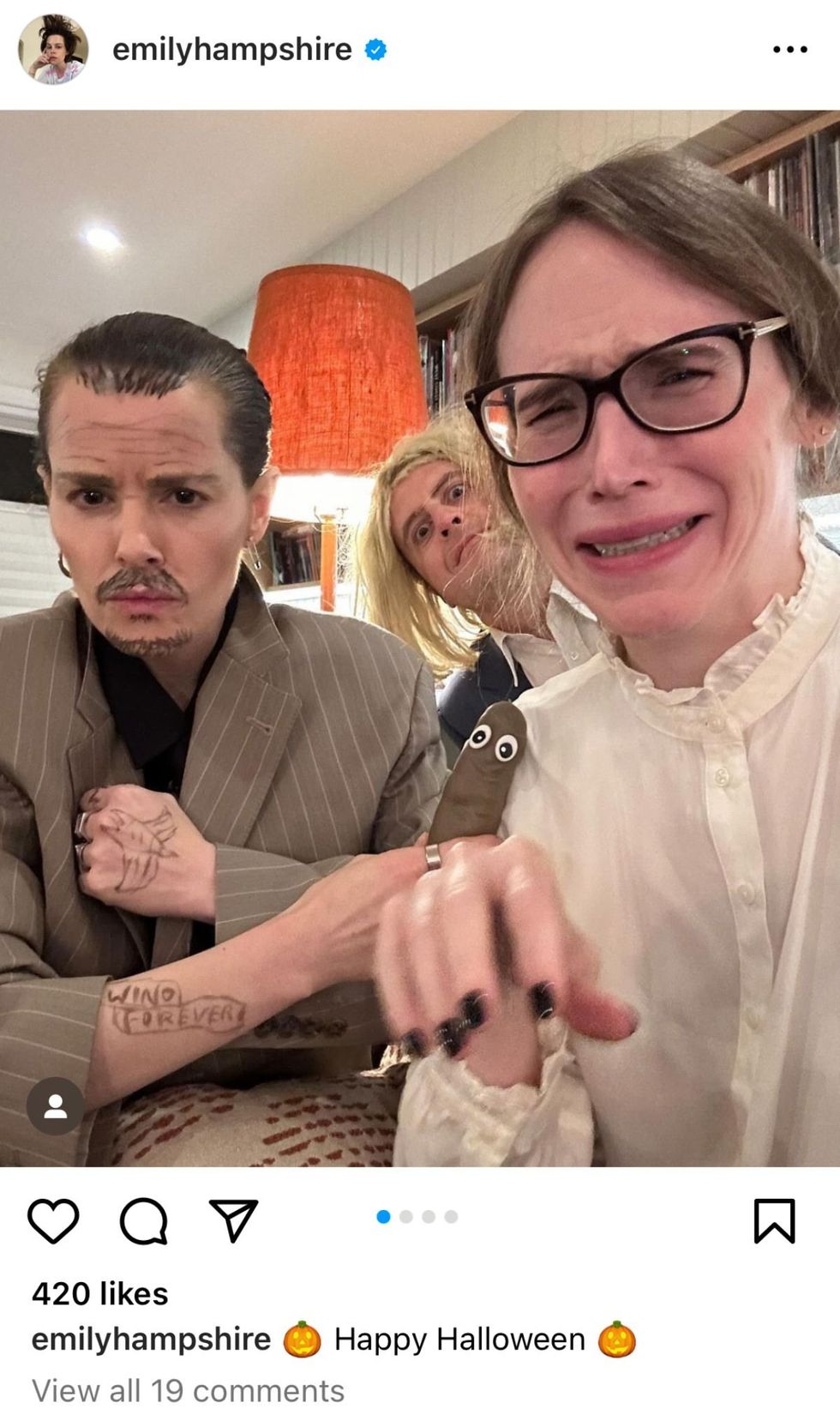 Emily Hampshire via Instagram