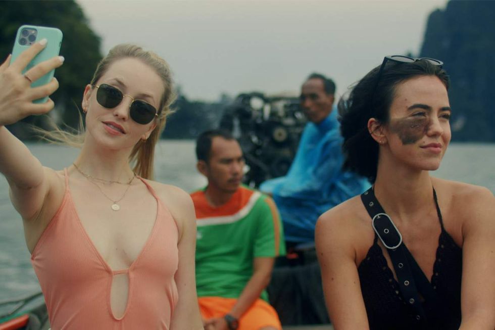 Emily Tennant and Cassandra Naud in 'Influencer'