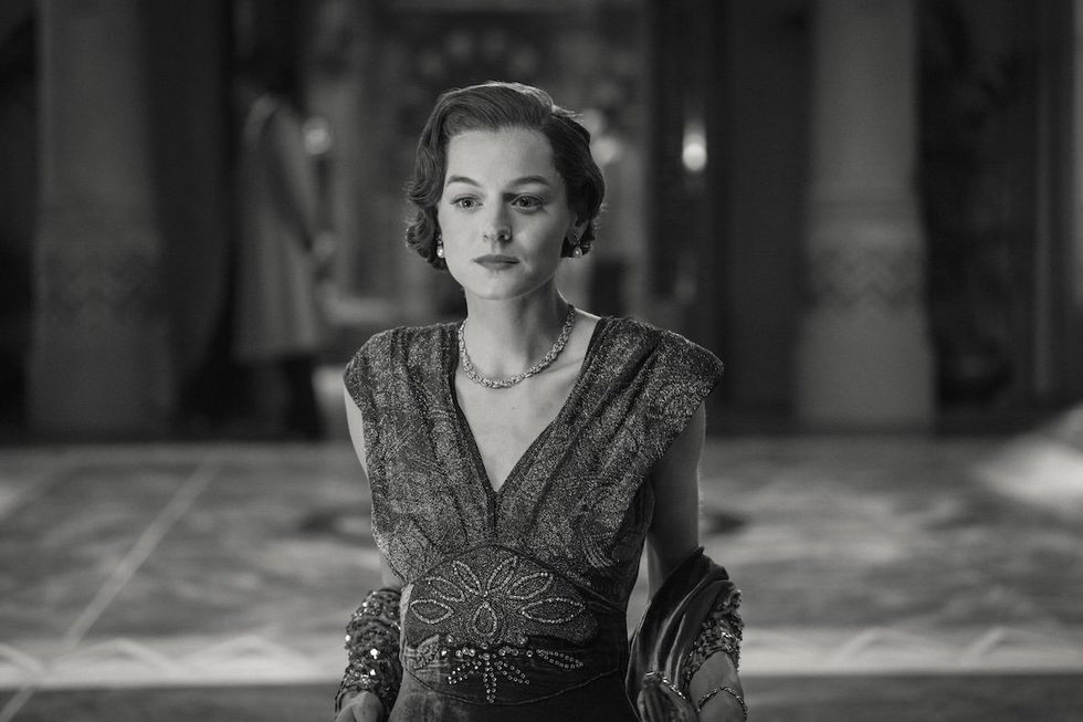 Emma Corrin as Dorothy in Black Mirror's "Hotel Reverie"