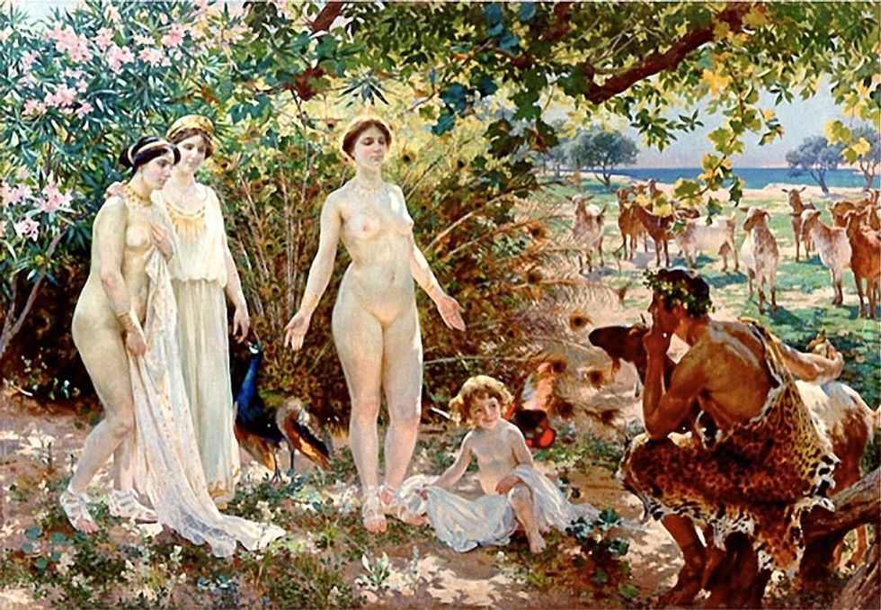 Enrique Simonet El Juicio De Paris 1904