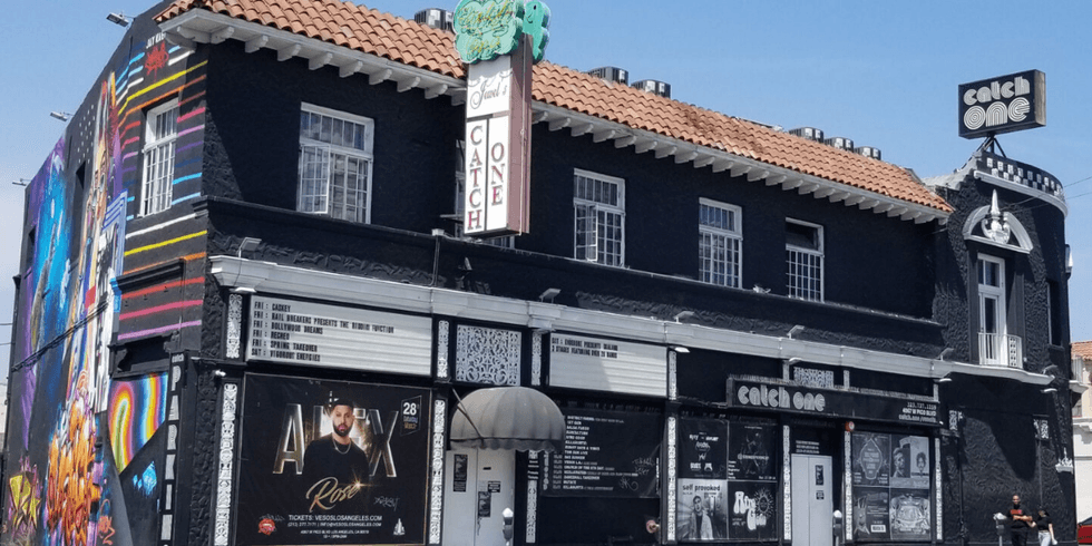Exterior view of Catch One, the historic Los Angeles nightclub founded by Jewel Thais-Williams.