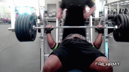 Failed bench press gif