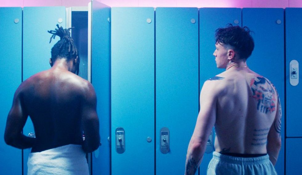 Femme movie black queer man journey locker scene