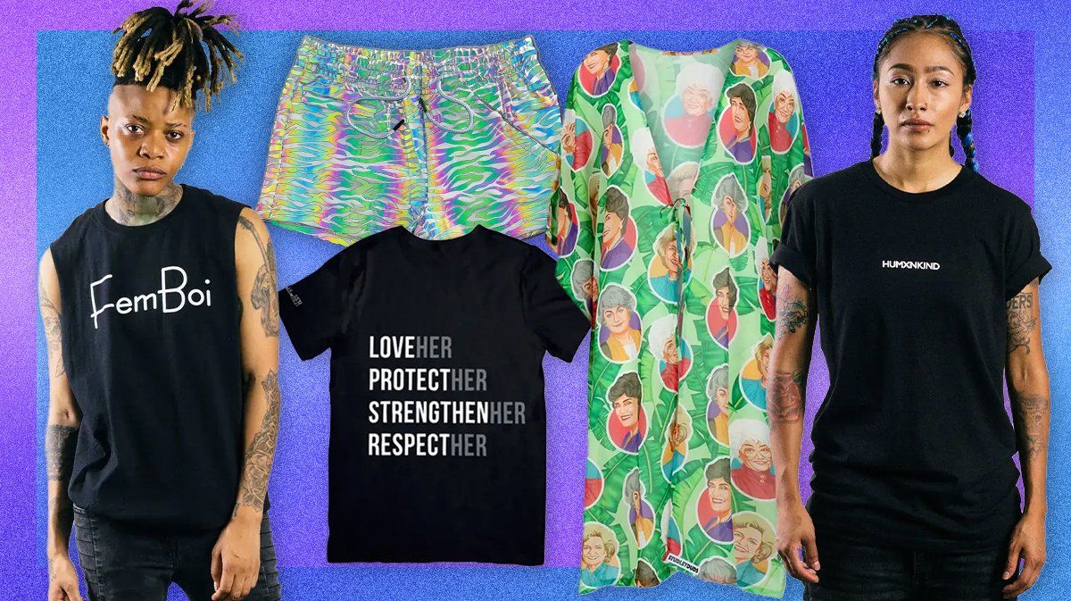 Find your perfect fit with gender-inclusive fashion from The Pride Store