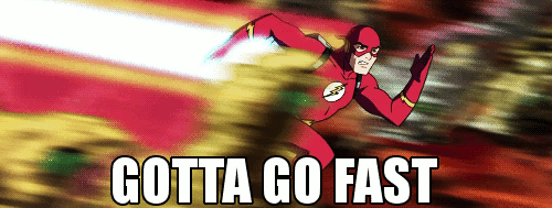 Flash gotta go fast gif