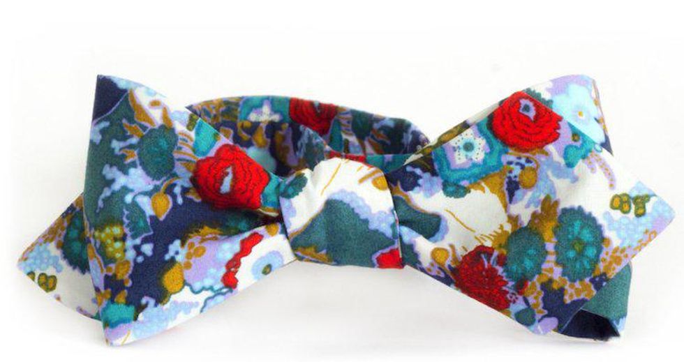 floral bow tie