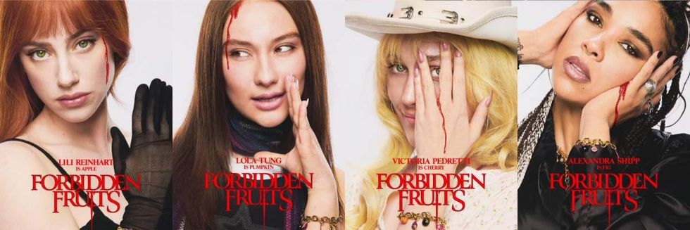 Forbidden Fruits character posters