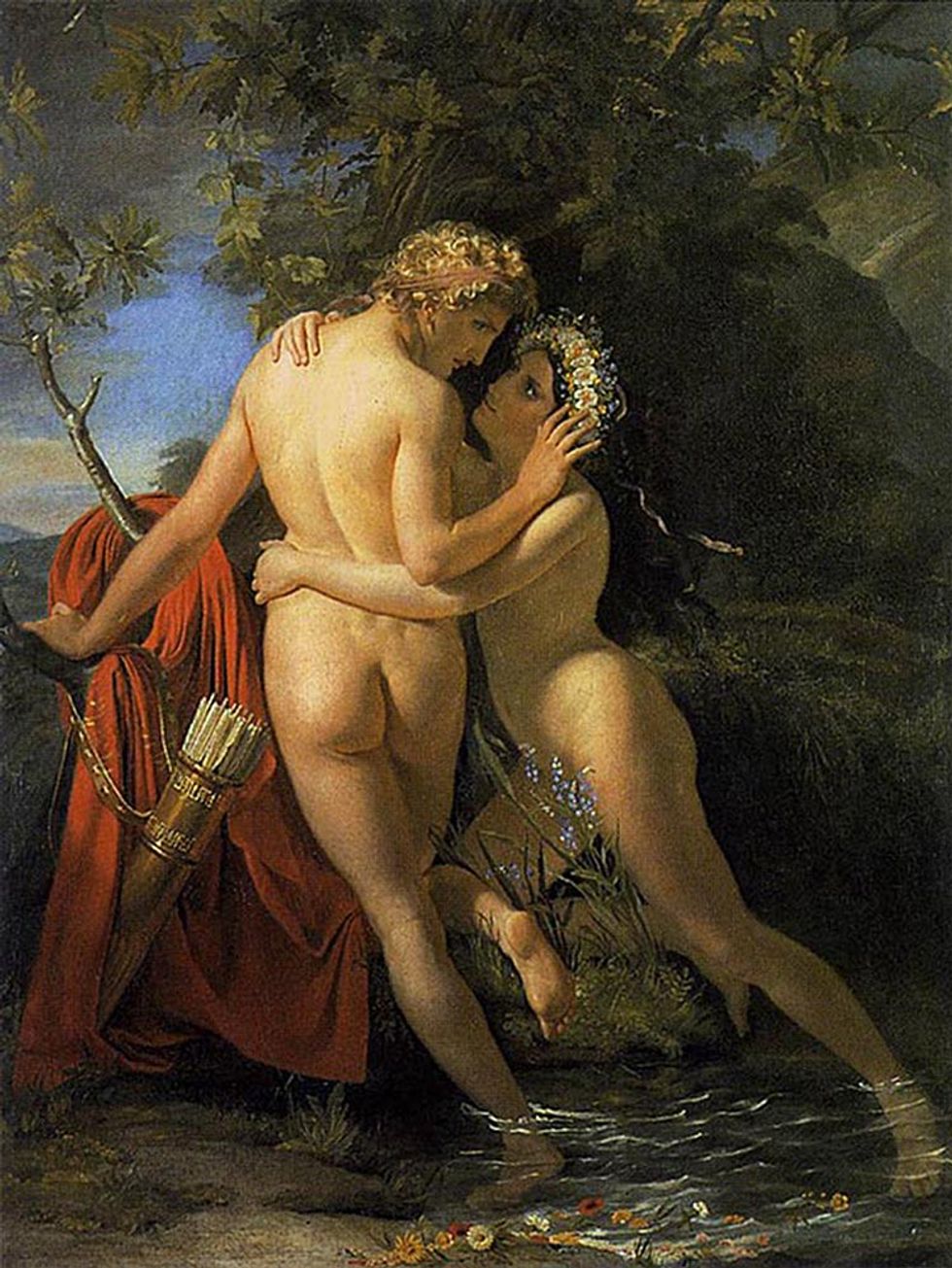 Francois Joseph Navez The Nymph Salmacis And Hermaphroditus