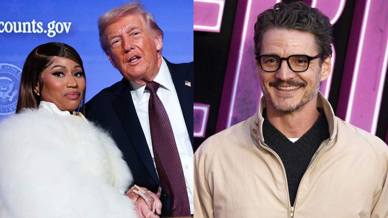 From left: Nicki Minaj with President Donald Trump; Pedro Pascal.