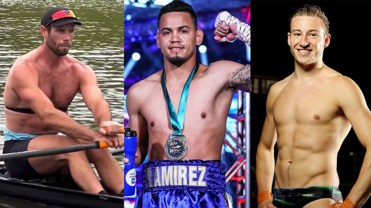 From left: Robbie Manson, Robeisy Ramirez, and Matthew Mitcham.