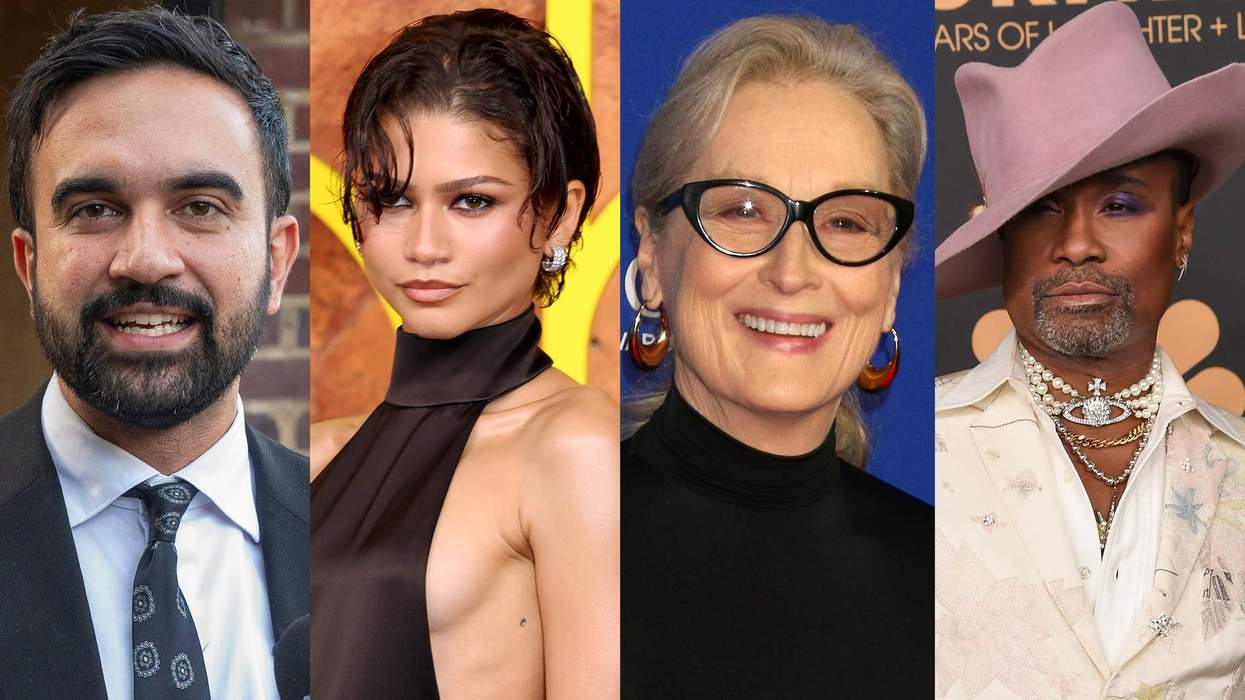 From left: Zohran Mamdani, Zendaya, Meryl Streep, and Billy Porter.