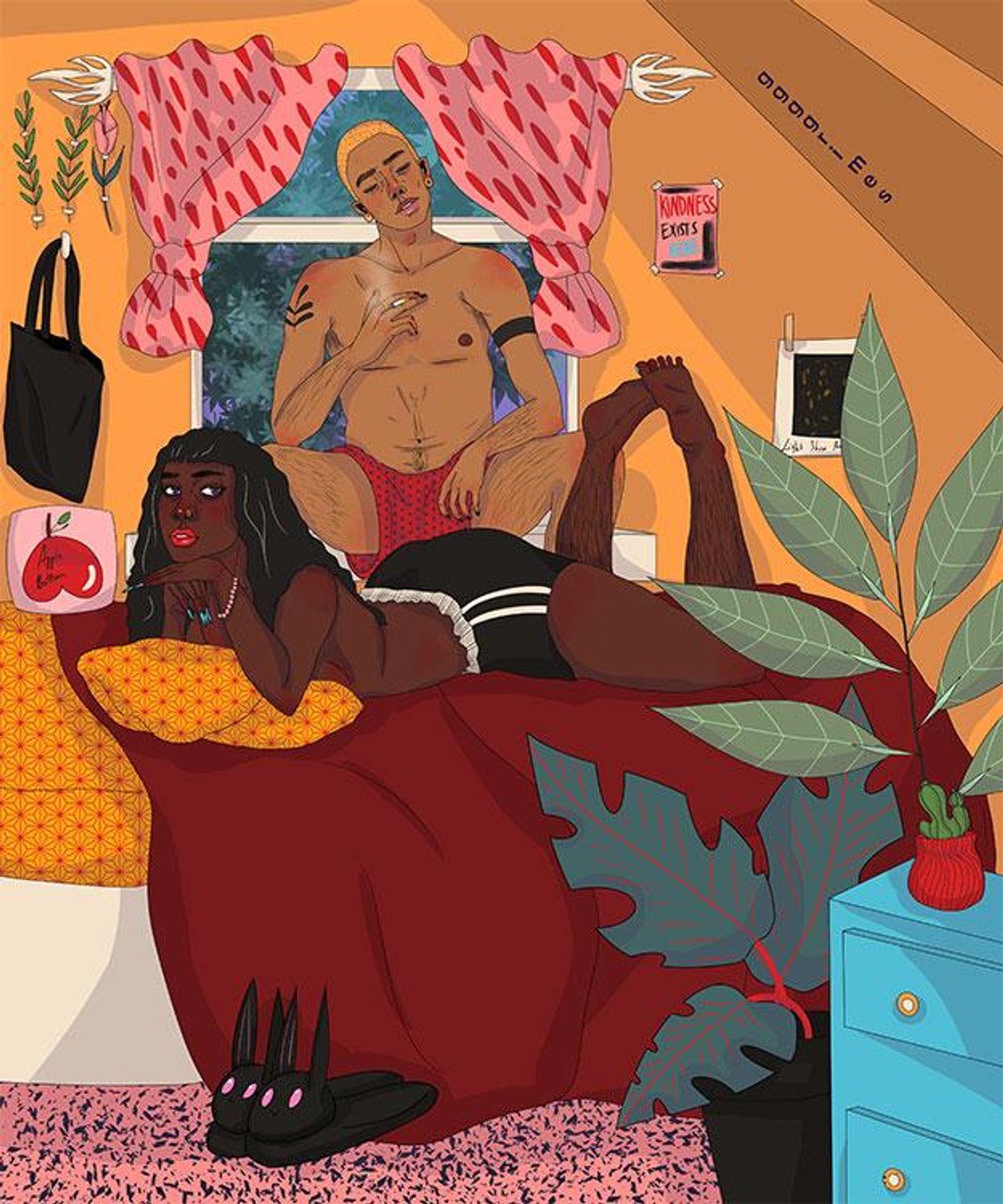 Gabriella Grime's Colorful Artwork Depicts the Beauty of Queer POC