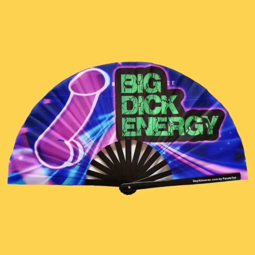 GAY ALMANAC - BIG D ENERGY HAND FAN