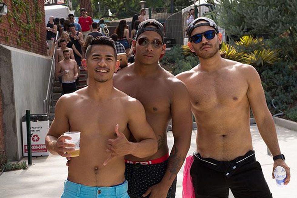 Gay, lesbian, bisexual, transgender people and their straight allies at LA Pride. 