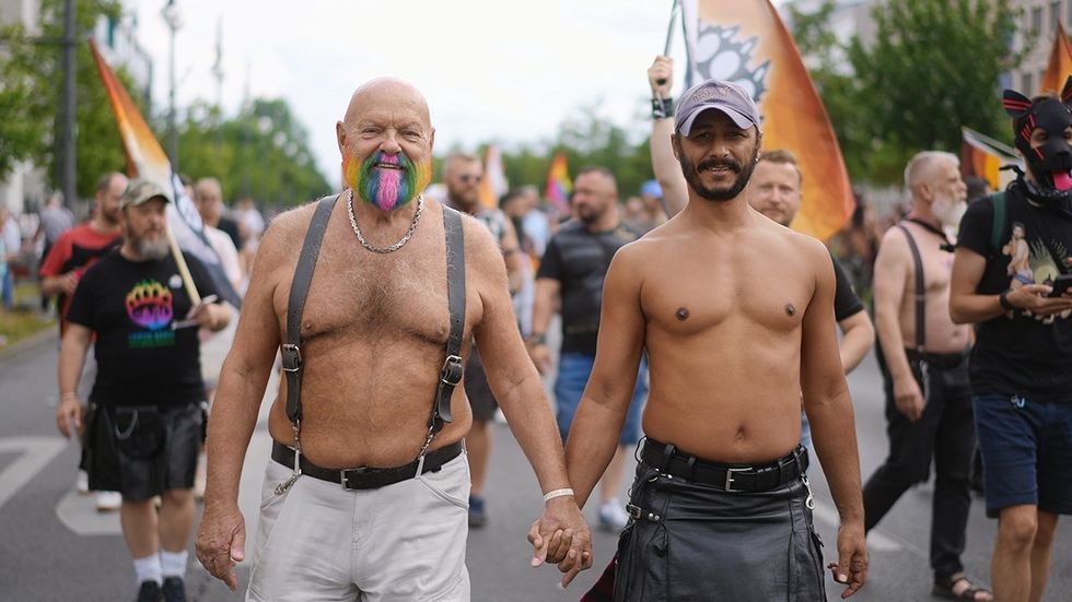 gay men at a festival