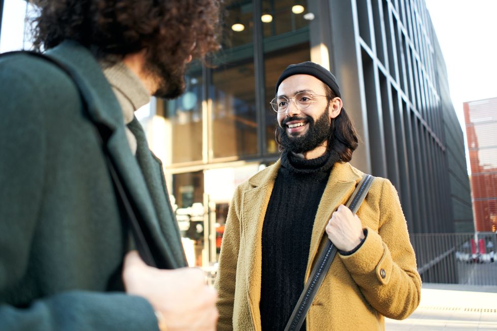 gay men having conversation