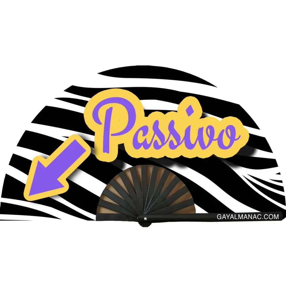 GAY RAVE AND CIRCUIT ALMANAC - PASSIVO HAND FAN