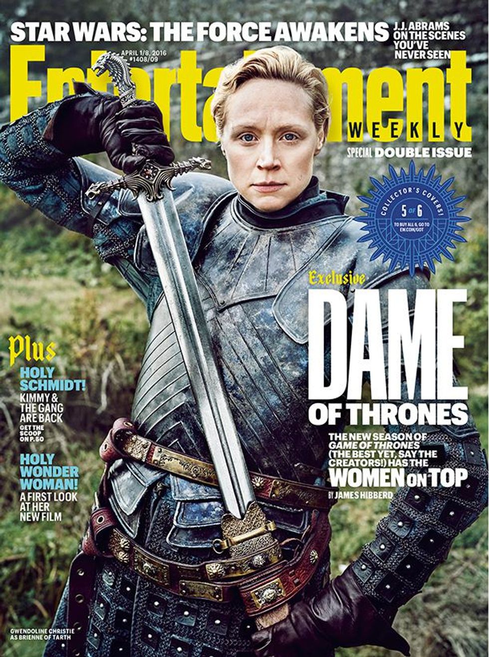 Gwendoline Christie as Brienne of Tarth