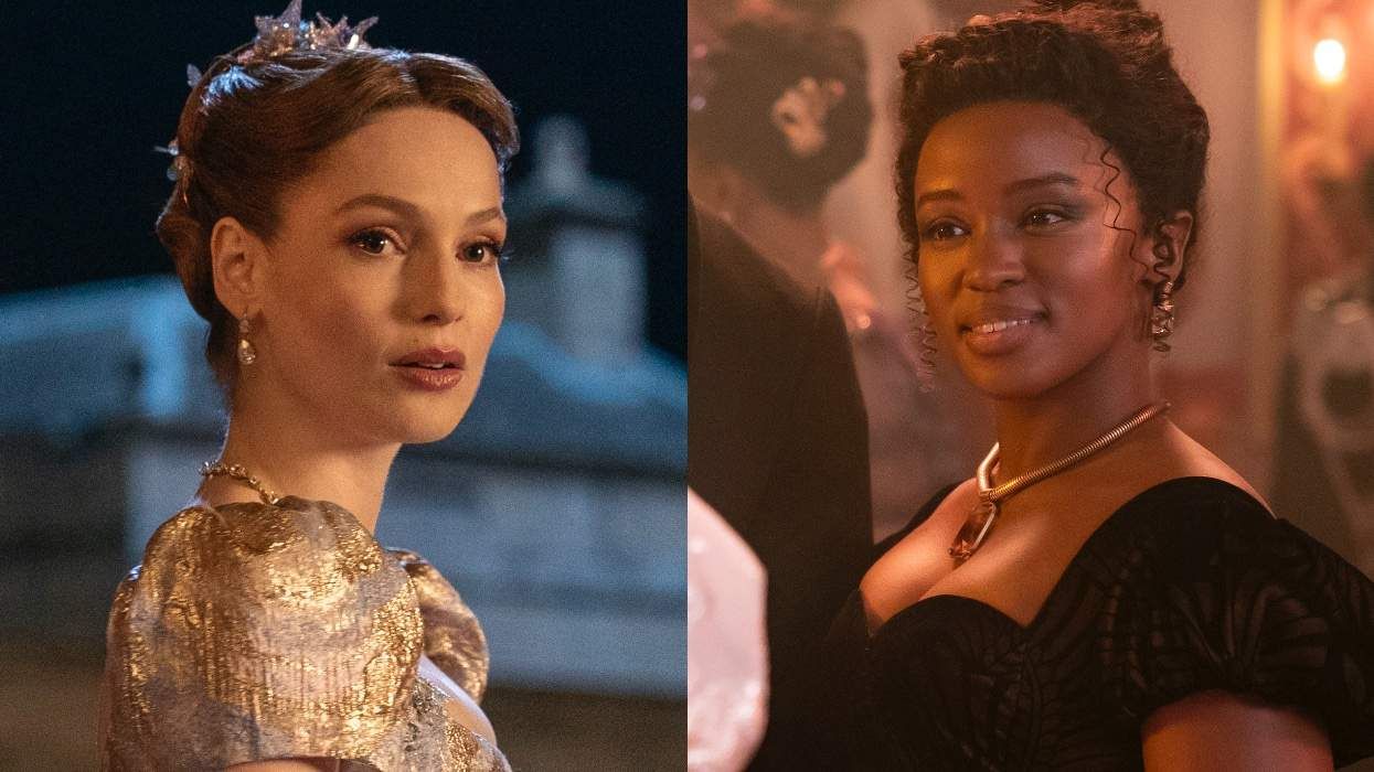 Hannah Dodd and Masali Baduza in 'Bridgerton'