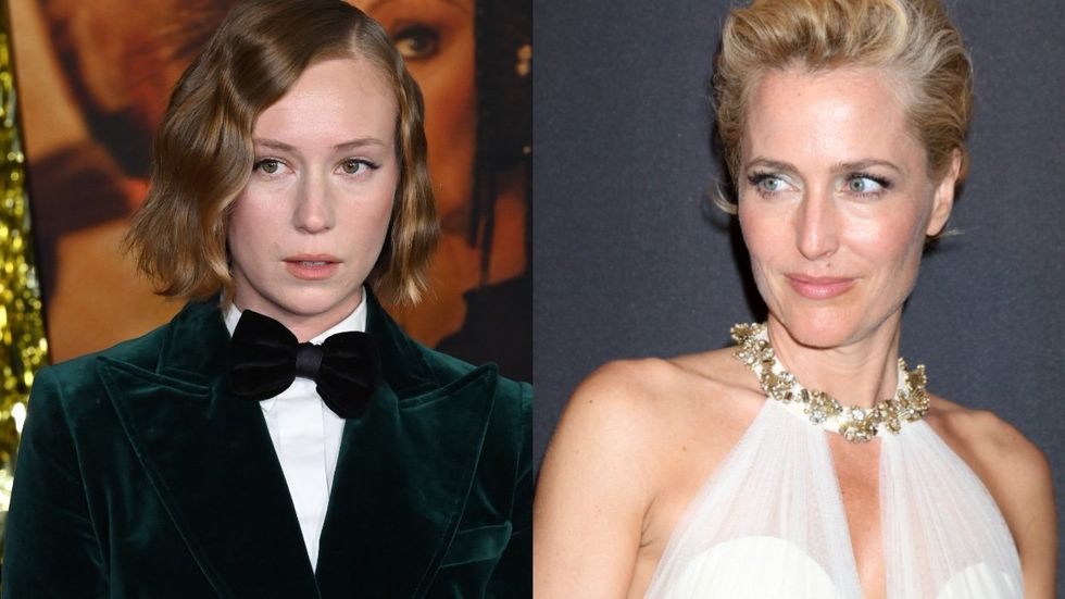 Hannah Einbinder and Gillian Anderson