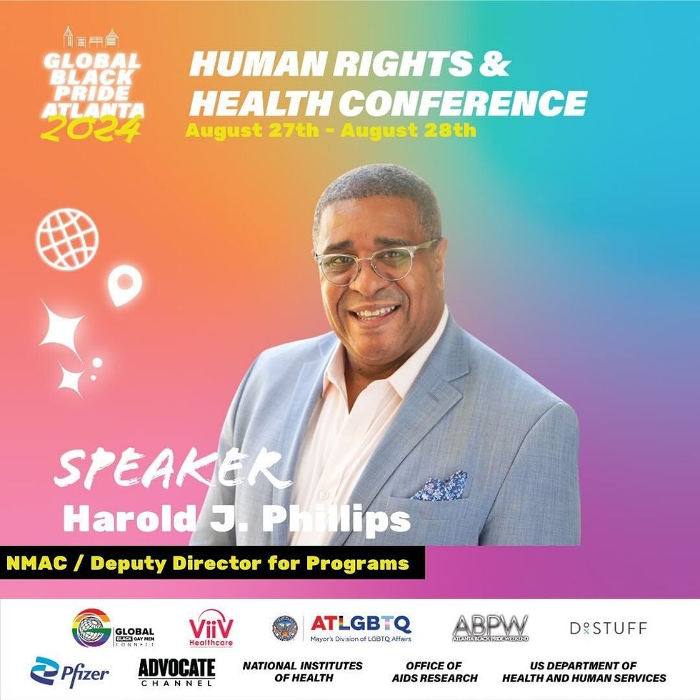 Harold J. Phillips against a color background.