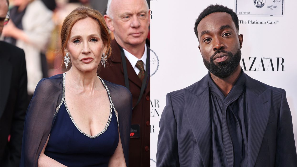 Harry Potter author JK Rowling and actor Paapa Essiedu