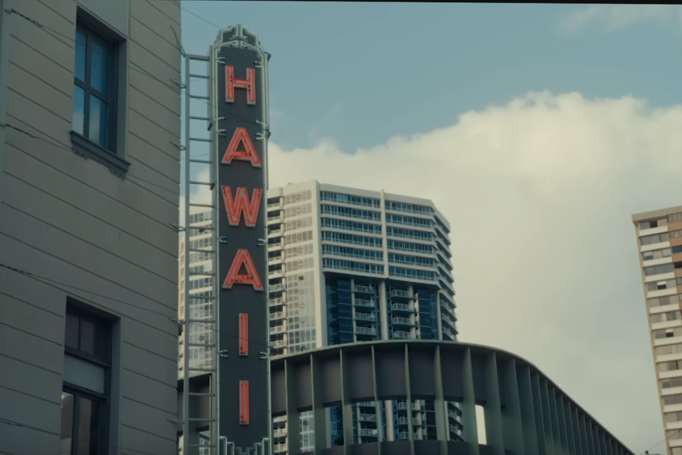 Hawaii Theater sign in Honolulu, Hawai'i
