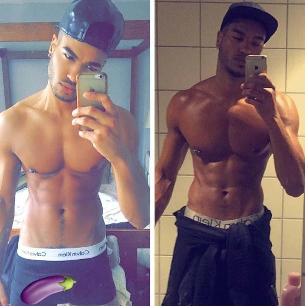 He is wearing the hell out of those Calvin Kleins.