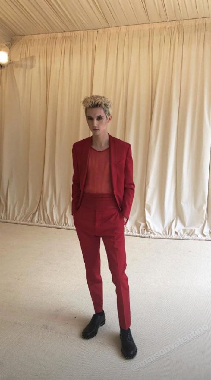 Here's Some Photos of Troye Sivan Wearing a Red Mesh Shirt (You're Welcome)