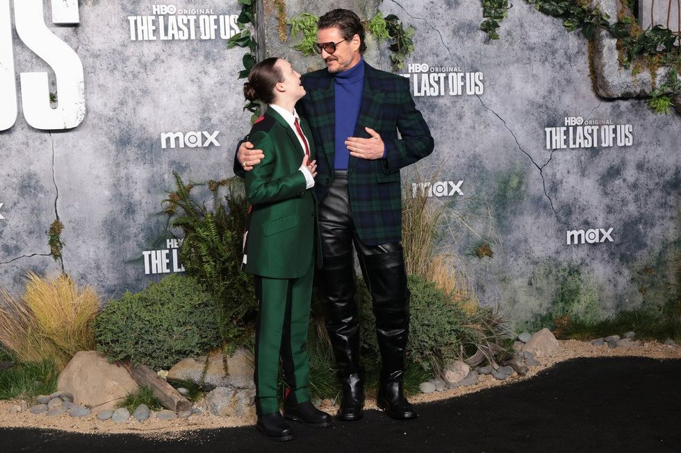 HOLLYWOOD, CALIFORNIA - MARCH 24: (L-R) Bella Ramsey and Pedro Pascal attend the Los Angeles premiere of HBO Original Series "The Last Of Us" Season 2 at TCL Chinese Theater on March 24, 2025 in Hollywood, California. (Photo by Monica Schipper/WireImage)