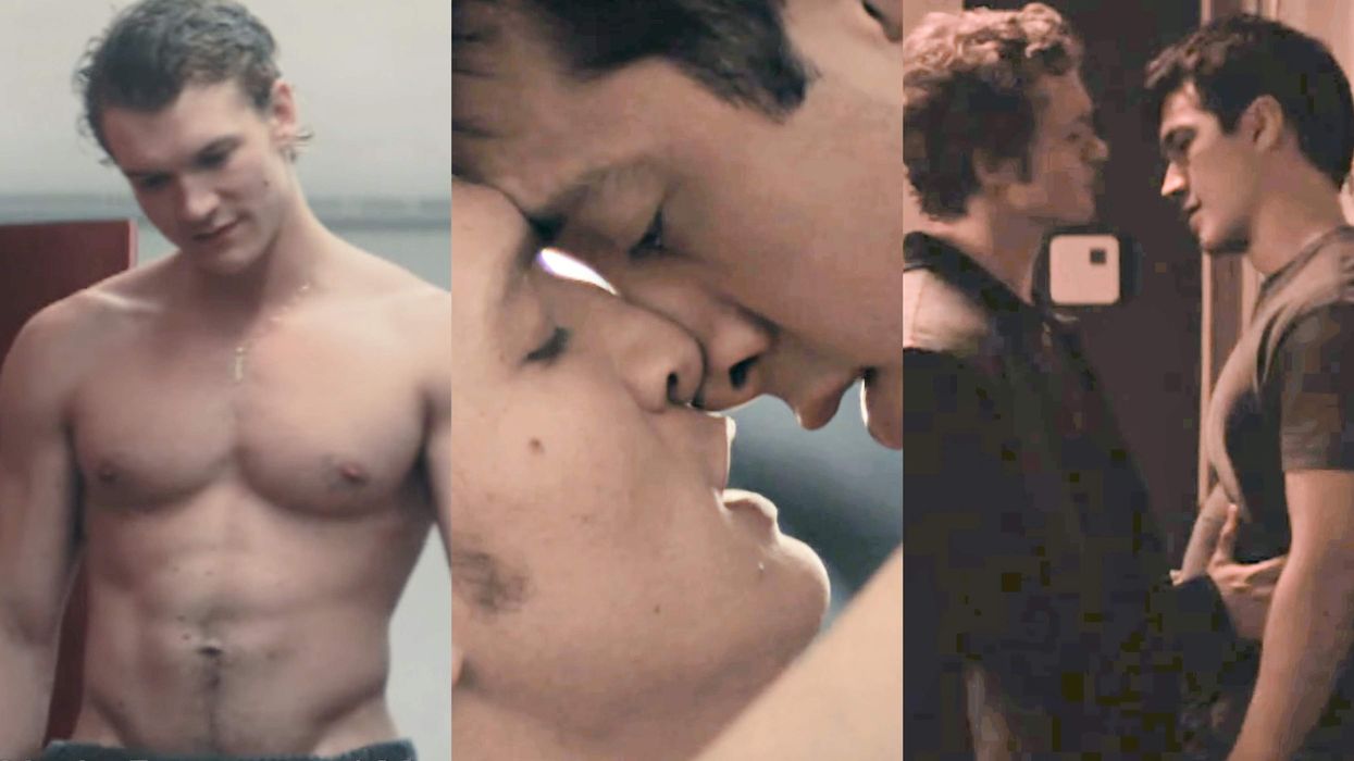 Hudson Williams and Connor Storrie in the Heated Rivalry trailer