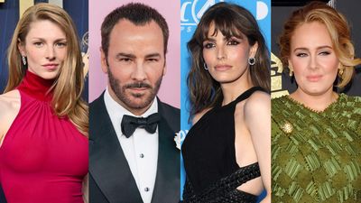 Hunter Schafer, Tom Ford, Lux Pascal, and Adele