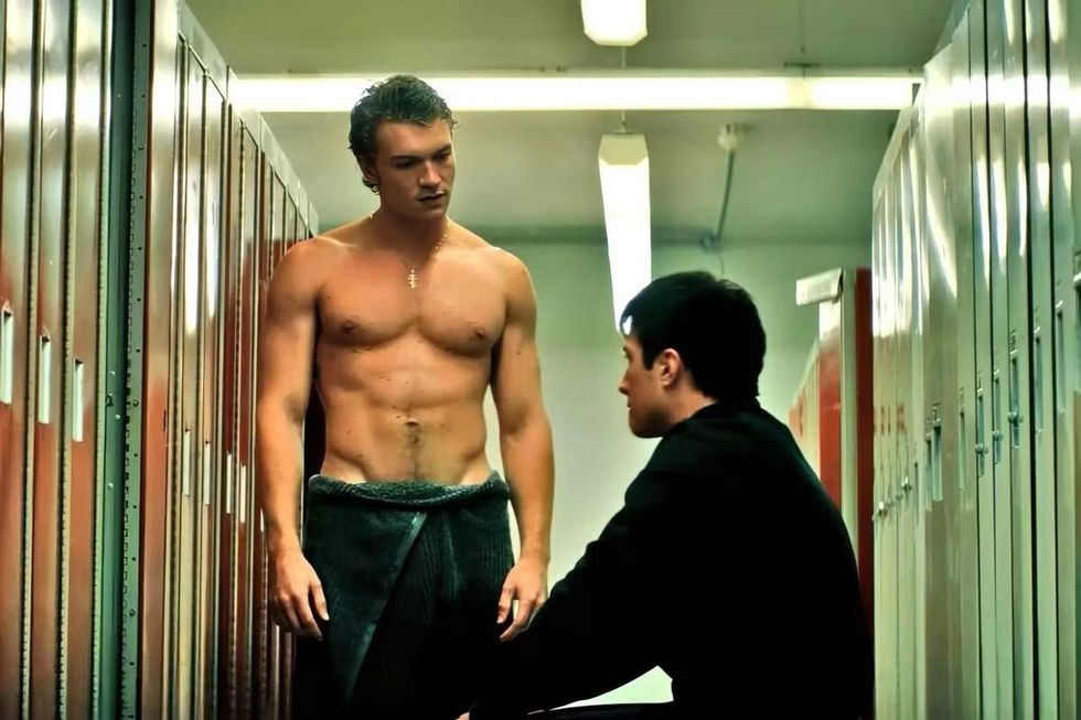 Ily and Shane in the lockeroom