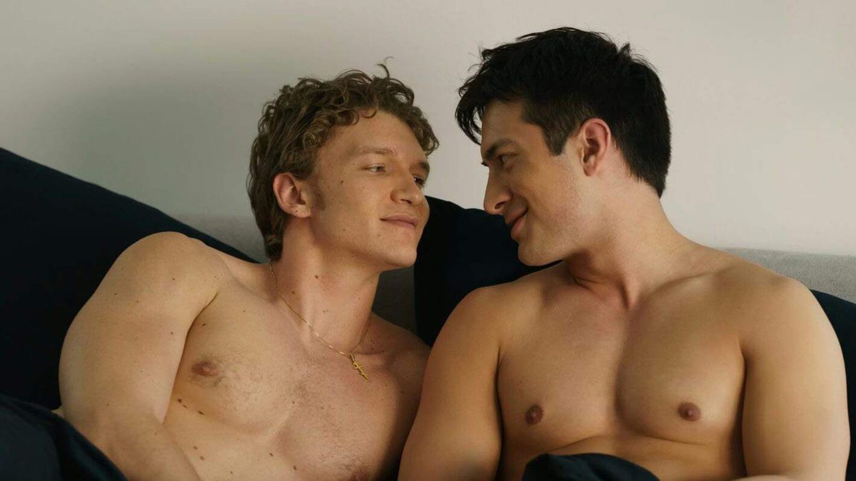 Ilya Rozanov and Shane Hollander in Heated Rivalry.