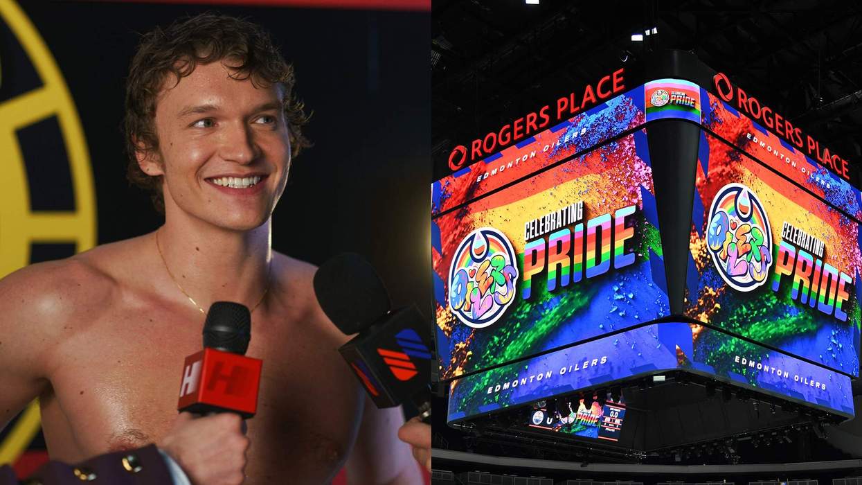 Ilya Rozanov in Heated Rivalry and the Edmonton Oilers Pride Night