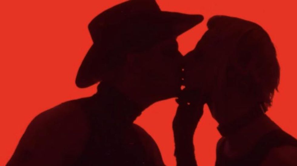 This Man on Man Cowboy ‘Stripper’ Kiss Just Wowed Eurovision