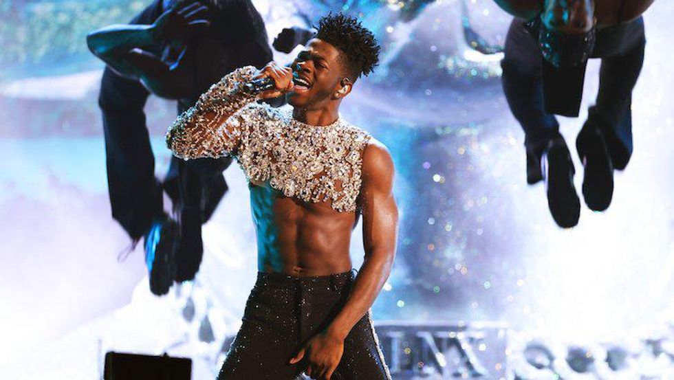 Watch Lil Nas X's Massive 2022 Grammys Performance—Plus the Dick Swing