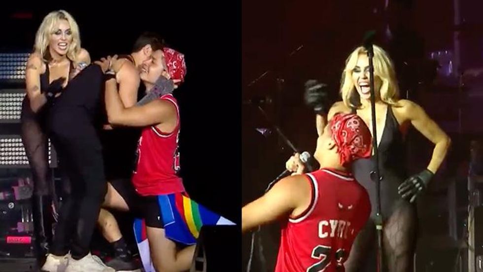 Watch Miley Cyrus Freak Out Over This On-Stage Marriage Proposal