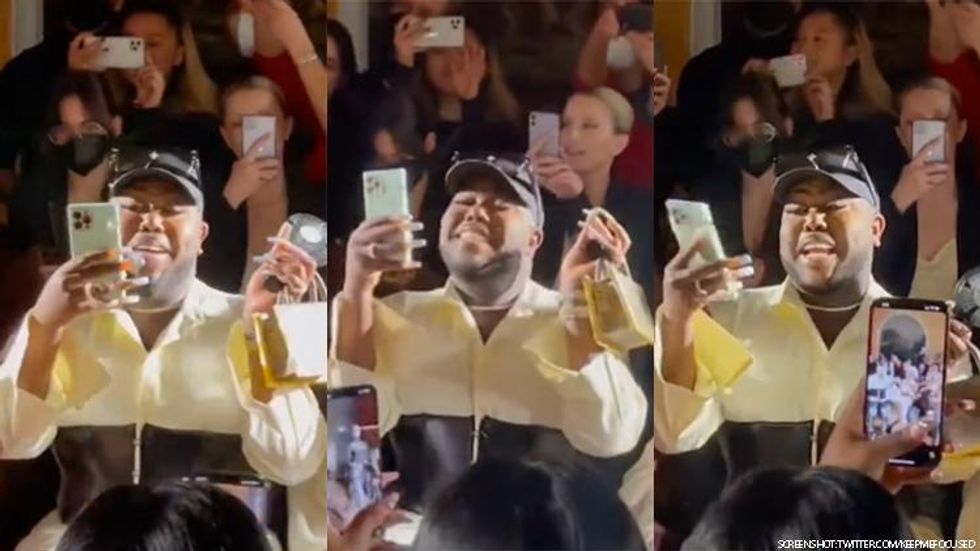Saucy Santana Vibing to His Own Music at Fashion Week Is a Mood