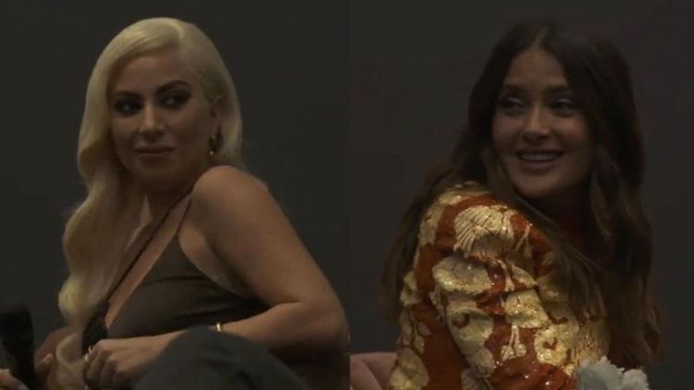 Salma Hayek Sex Porn - A Lady Gaga & Salma Hayek Sex Scene Was Cut From 'House of Gucci'